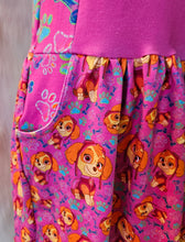 Pink dog pocket dress