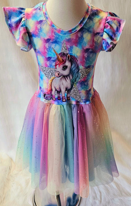 Star Unicorn tulle dress