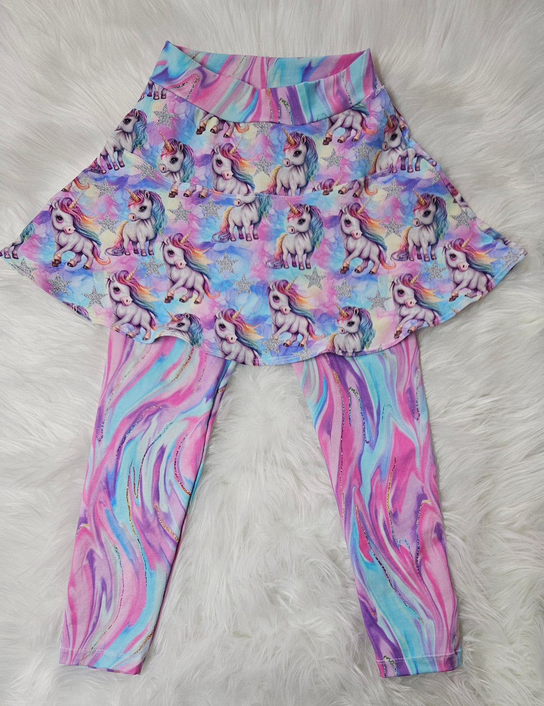 Unicorn skirted leggings