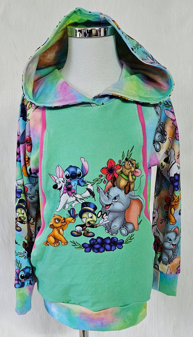 Mixed characters hoodie