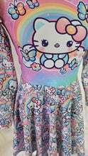 Rainbow butterfly kitty dress