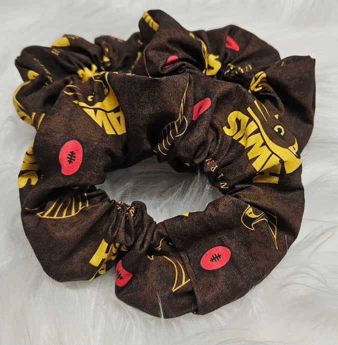 Hawthorn hawks scrunchie