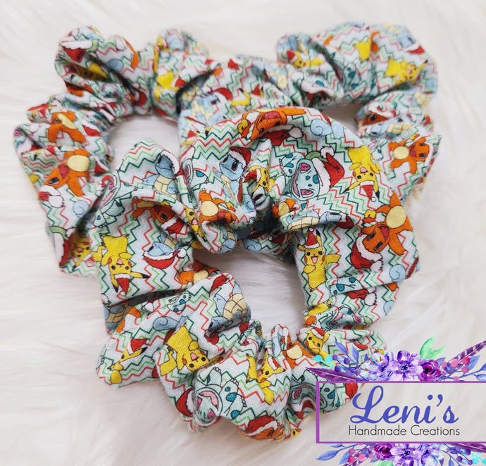 Poke friends christmas scrunchie