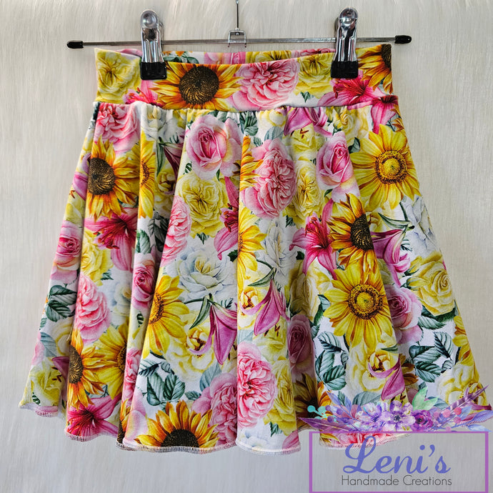 Flowers donut skort