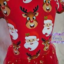 Santa reindeer tulle dress