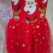 Santa reindeer tulle dress