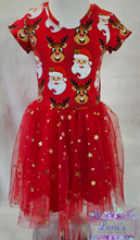 Santa reindeer tulle dress