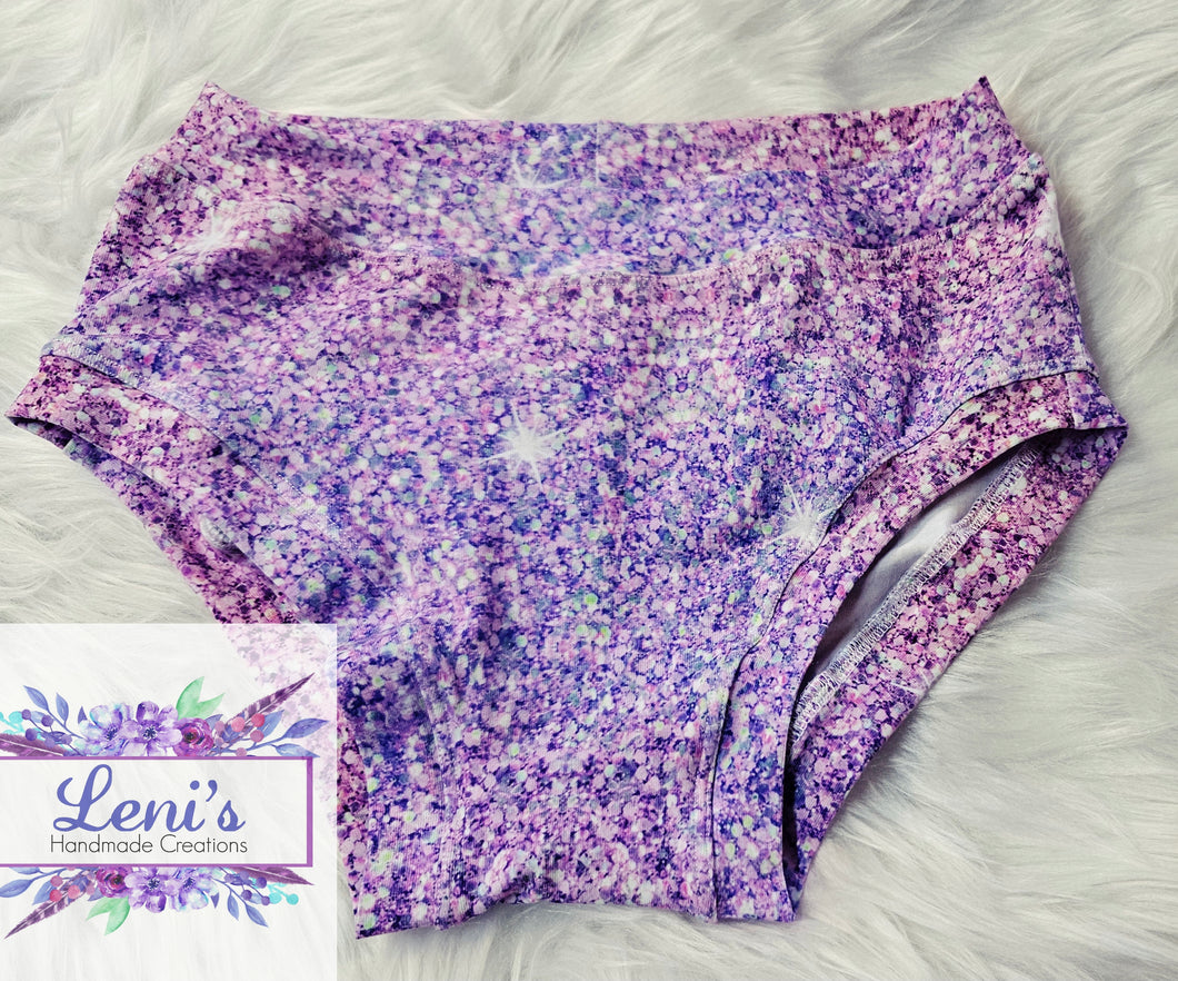 Pink purple glitter briefs