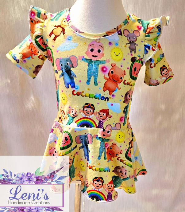 Cocomelon peplum top