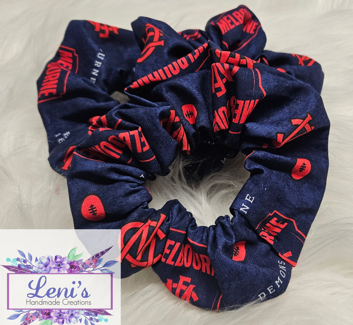 Melbourne demons scrunchie