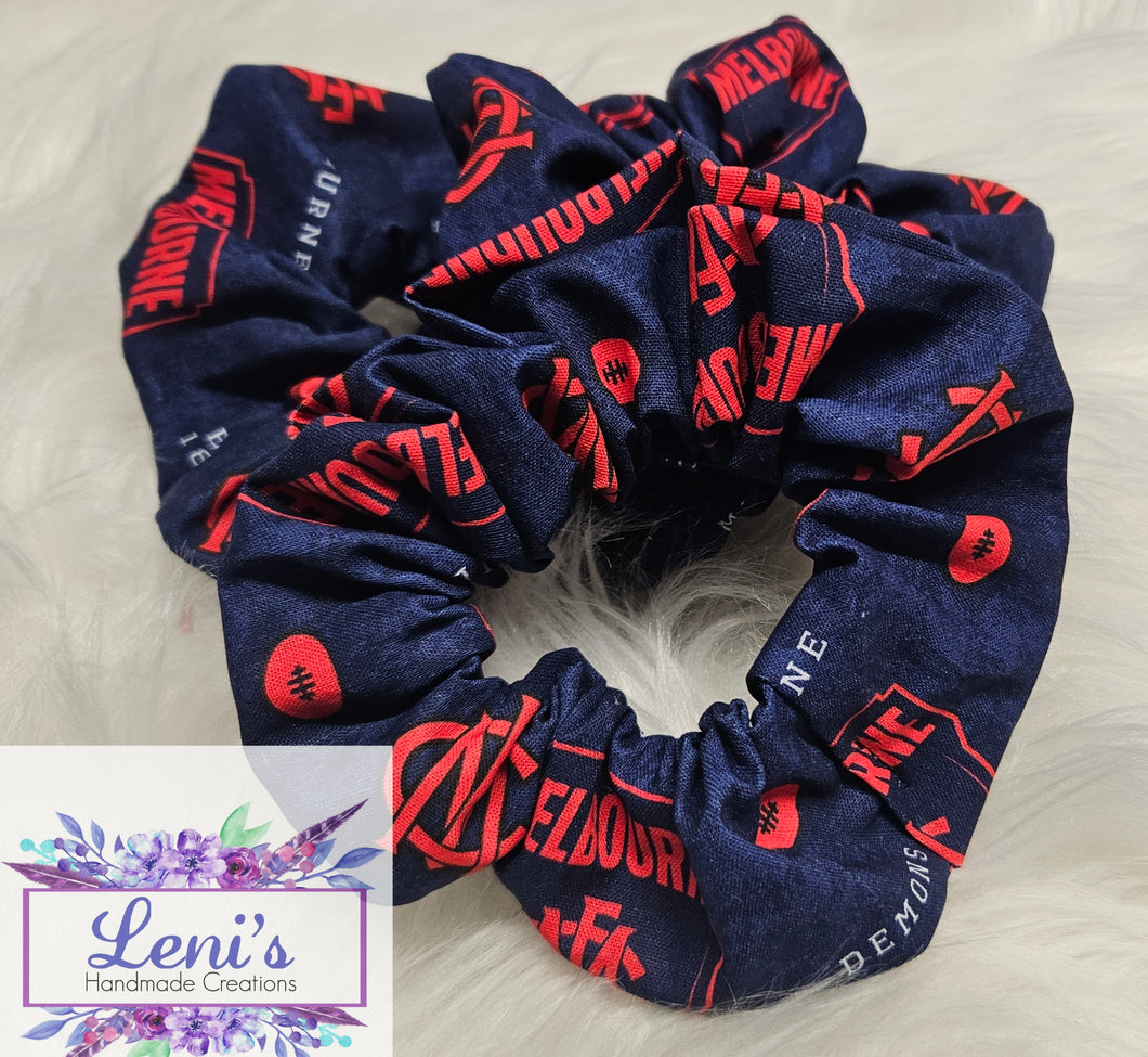 Melbourne demons scrunchie