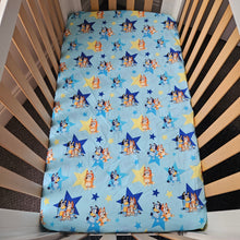 Bluey stars exclusive fitted cot sheet