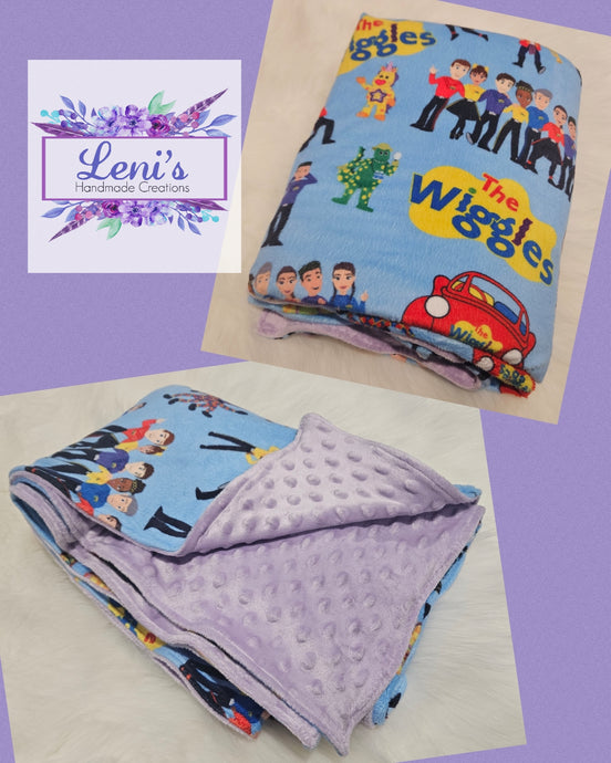 Purple Wiggles blanket
