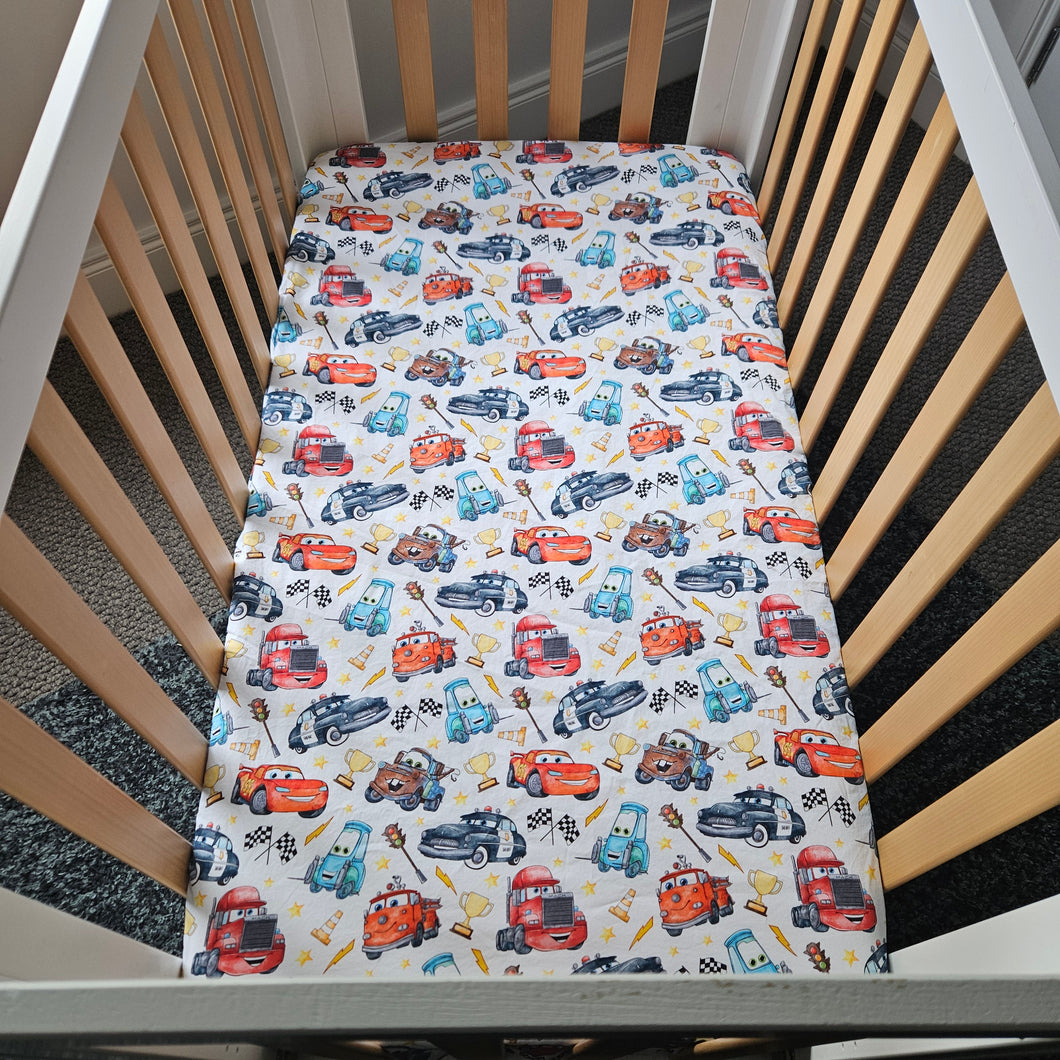 Cars fitted cot sheet