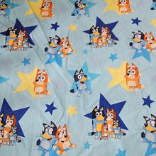 Bluey stars exclusive fitted cot sheet