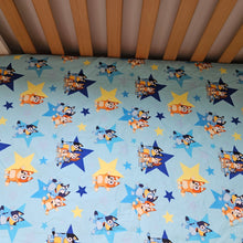 Bluey stars exclusive fitted cot sheet
