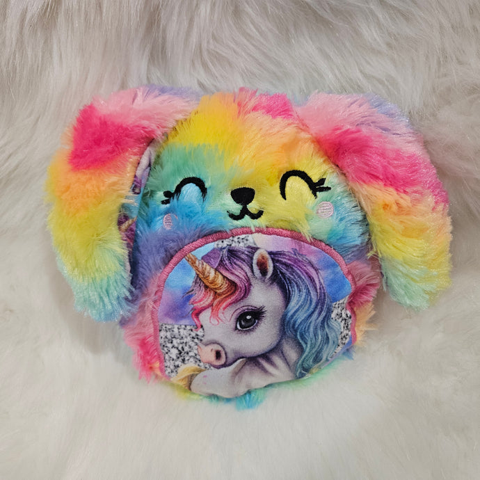 Rainbow unicorn bunny