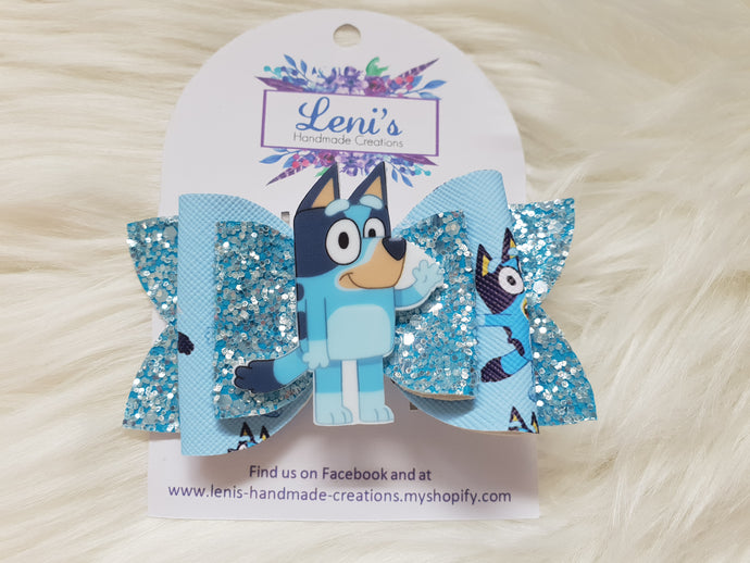 Blue dog hair clip
