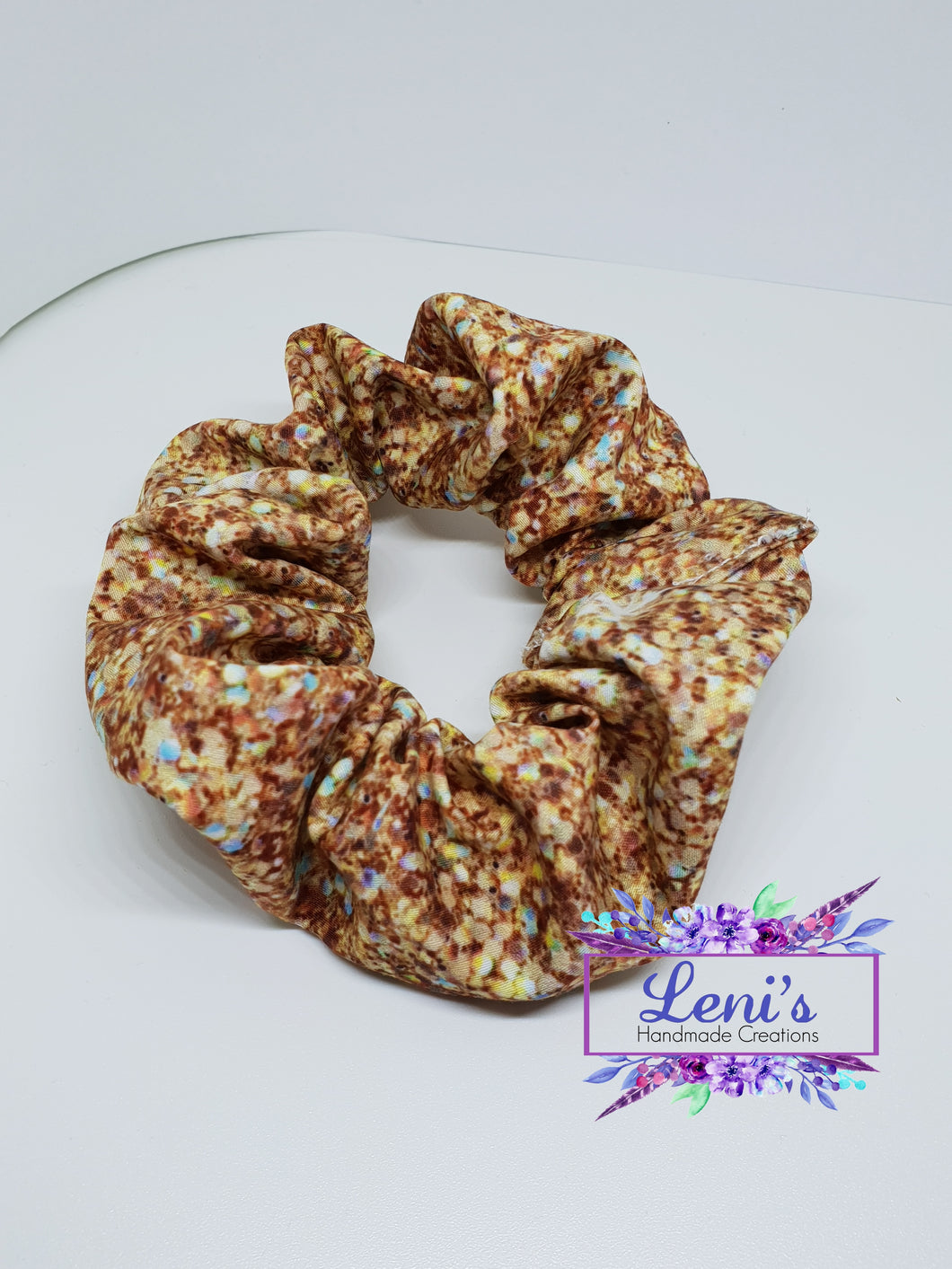 Gold glitter scrunchie