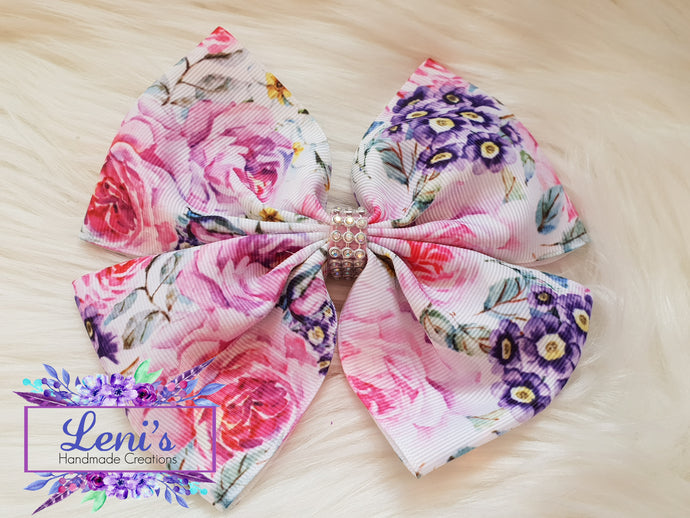 Floral large bow