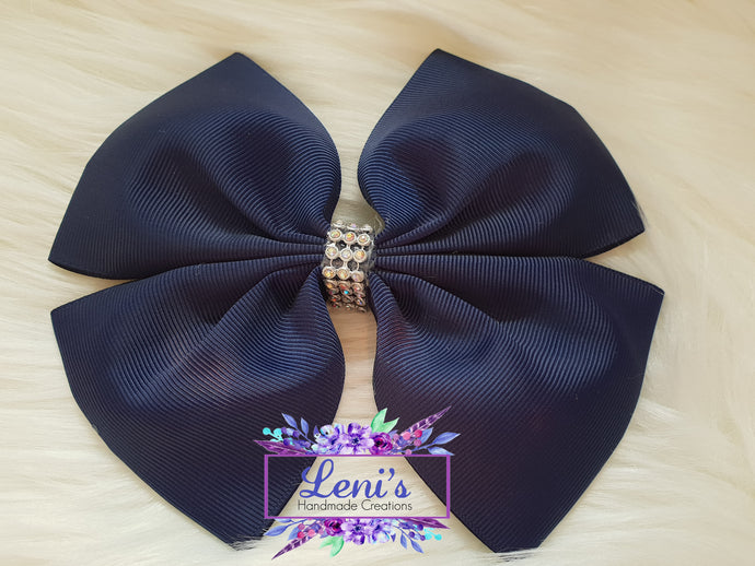 Navy blue large bow