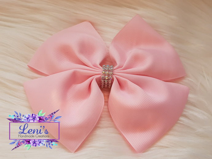 Baby pink large bow