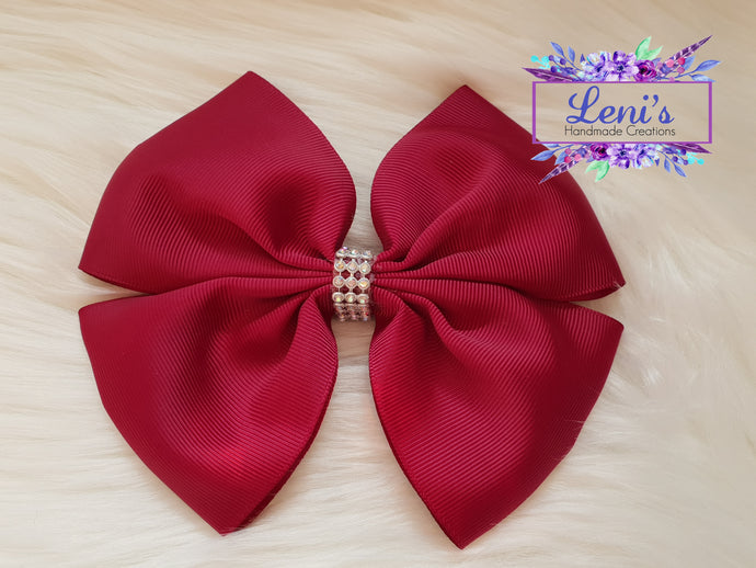 Maroon large bow