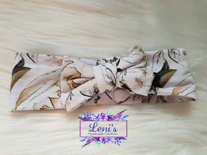 Fabric bow headband