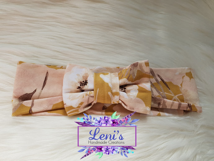 Fabric bow headband