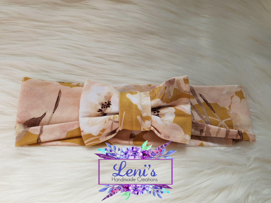 Fabric bow headband