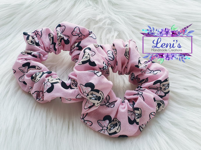 Pink mouse scrunchie