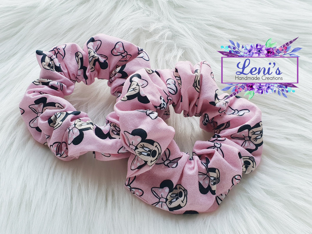 Pink mouse scrunchie